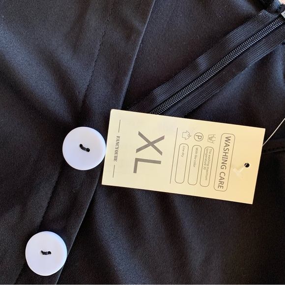 NWT Fancyqube Long Black Gothic Dress - Picture 8 of 12